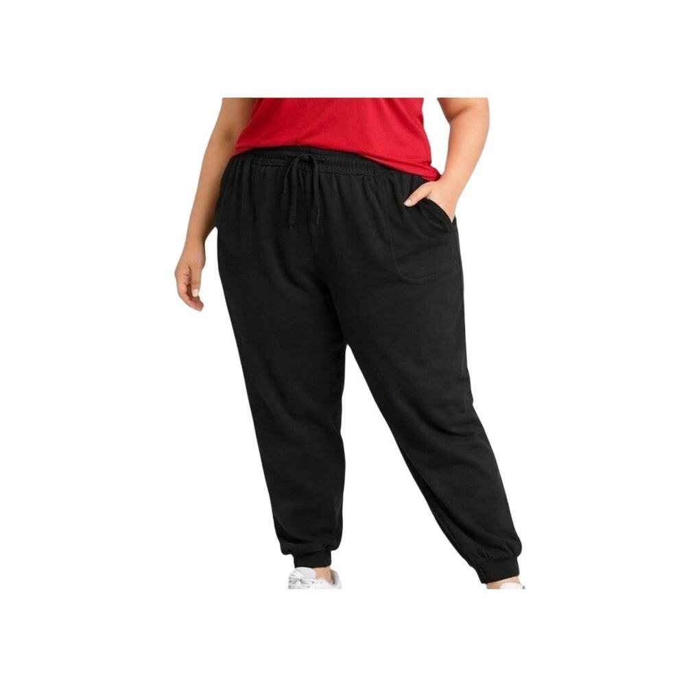 Athleta Plus Size Joggers Womens Size 26 4X Black Pull On Farallon Jogger NWT
